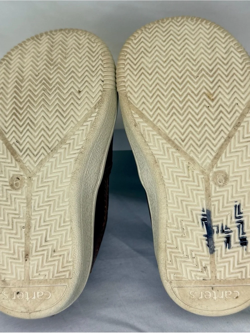 Carter's Toddler Brown Slip-On Loafers with Cream Sole